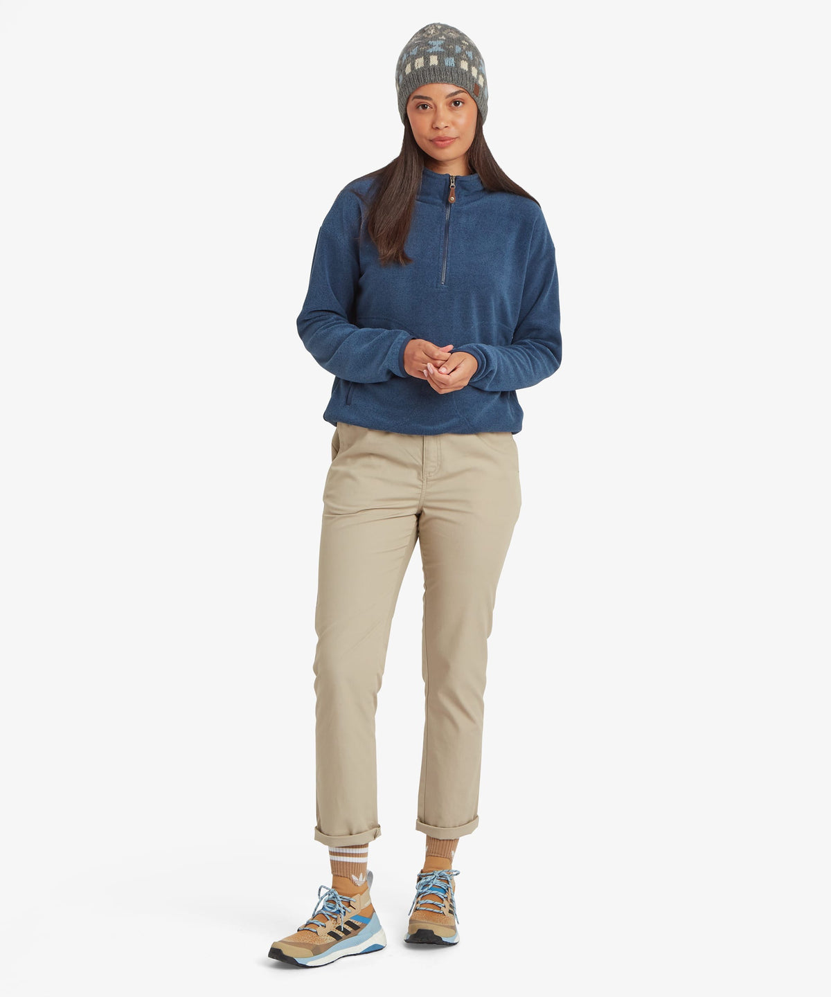 Sherpa Adventure Gear Rolpa Eco Half-Zip Pullover - Women's - Rathee Blue - Sherpa Adventure Gear Rolpa Eco Half-Zip Pullover - Women's - Rathee Blue