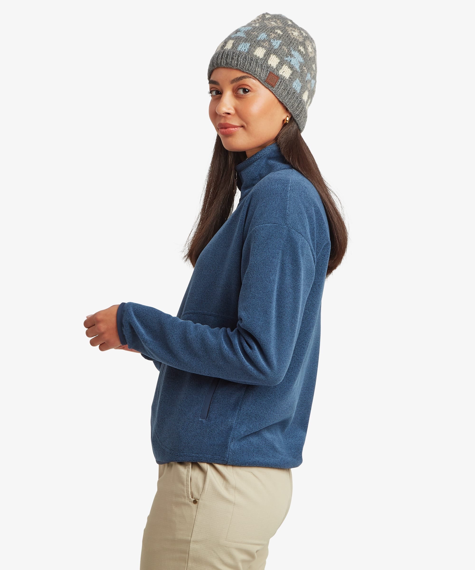 Sherpa Adventure Gear Rolpa Eco Half-Zip Pullover - Women's - Rathee Blue - Sherpa Adventure Gear Rolpa Eco Half-Zip Pullover - Women's - Rathee Blue