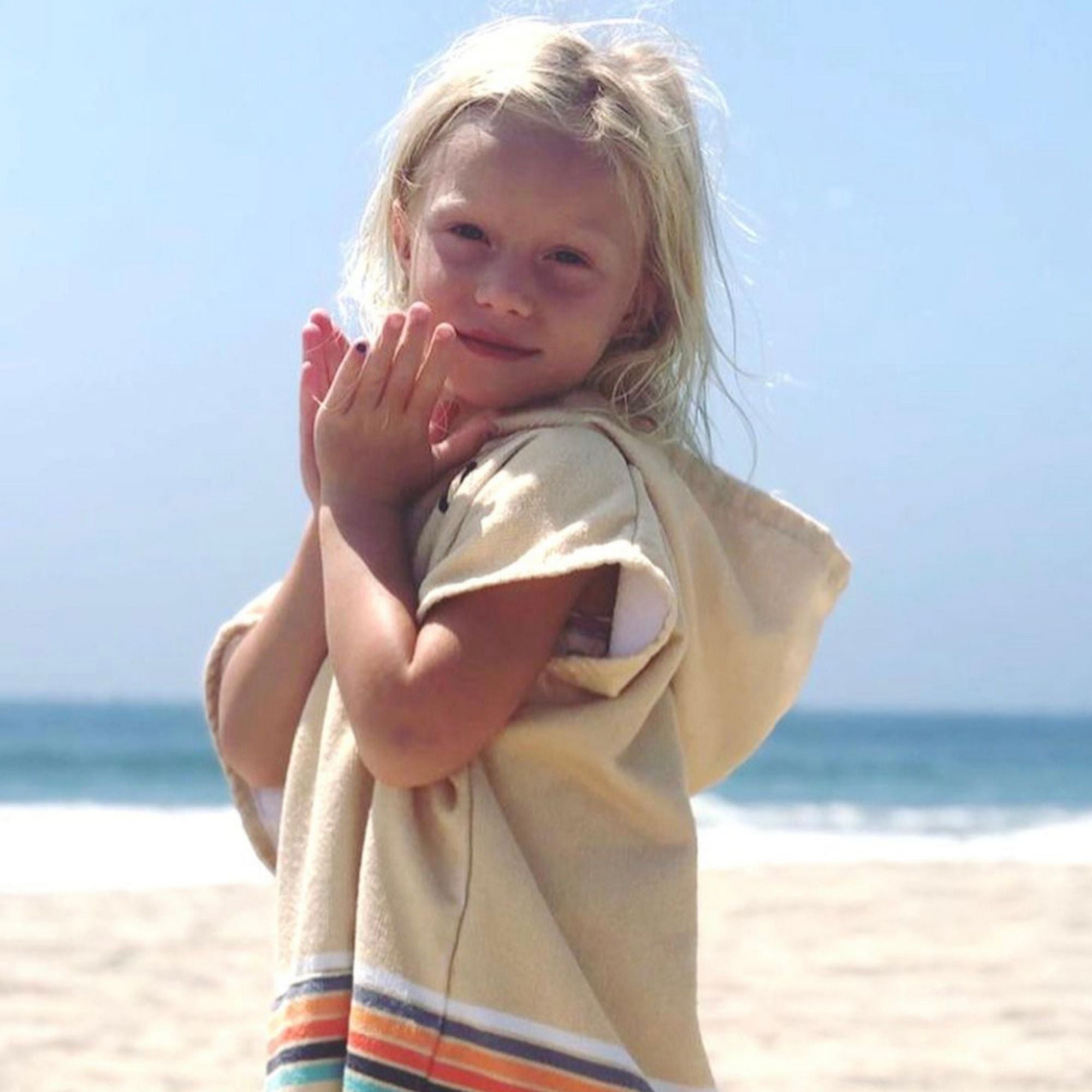 COR Surf Retro Sand Changing Towel Poncho - Kids (Small) — view 3