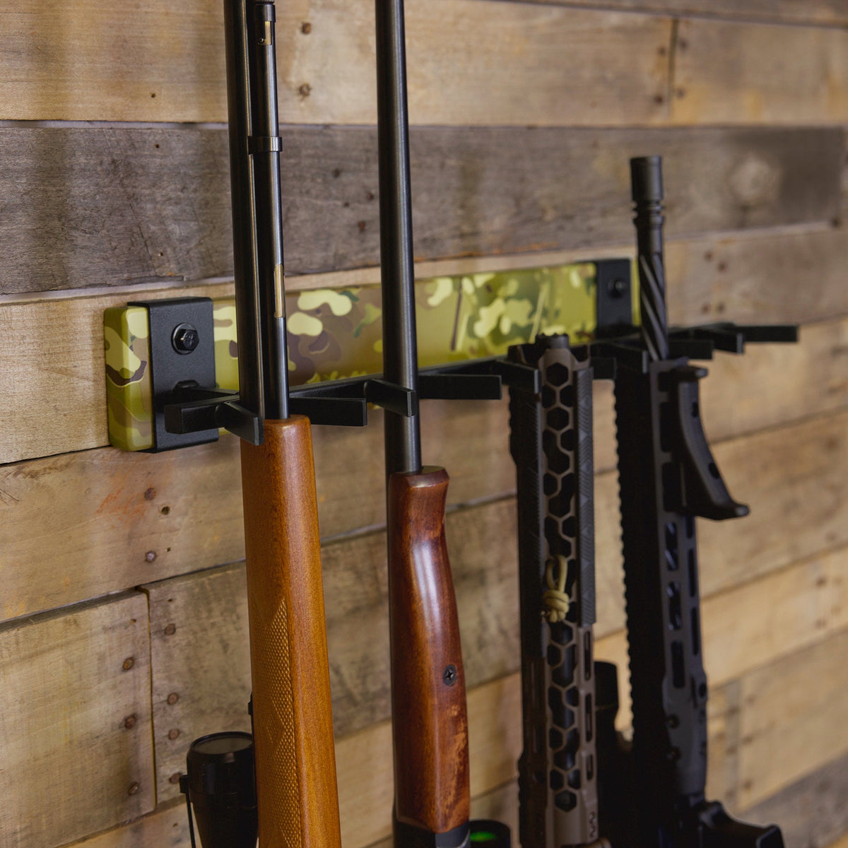 FORGE Firearm Rack | Wall Mount Display | 5 Slots | MultiCam - product view 4