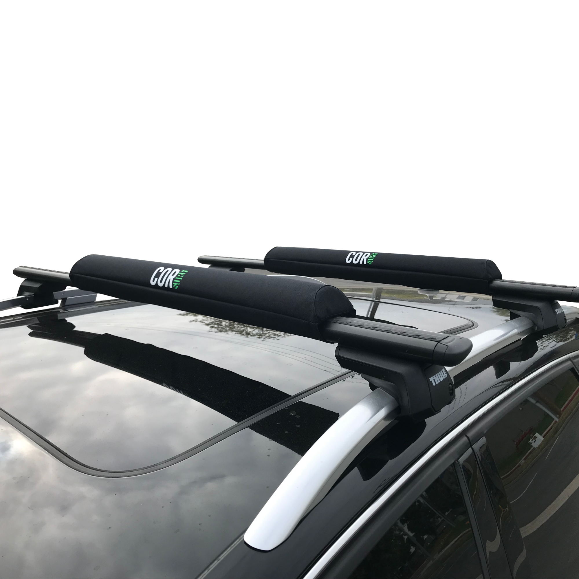 COR Surf Aero Roof Rack Pad with 10' Scratch-Resistant Tie Downs(Wide Aero Bars) — view 2