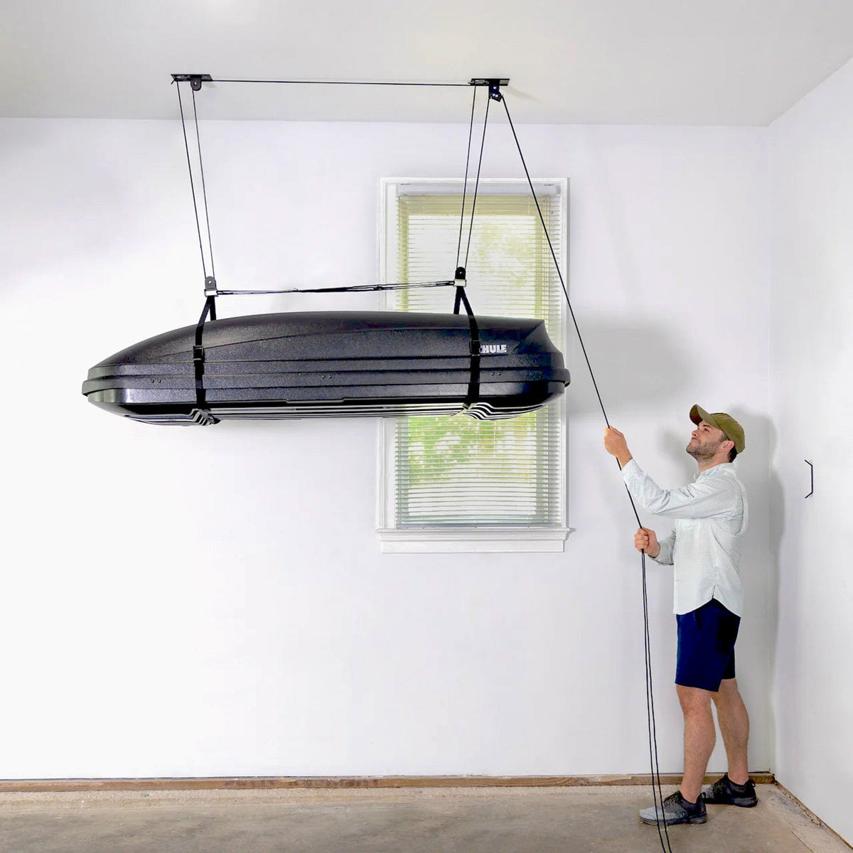 Cargo Box Ceiling Hoist | Holds up to 150 lbs | 14' Lift - product view 2