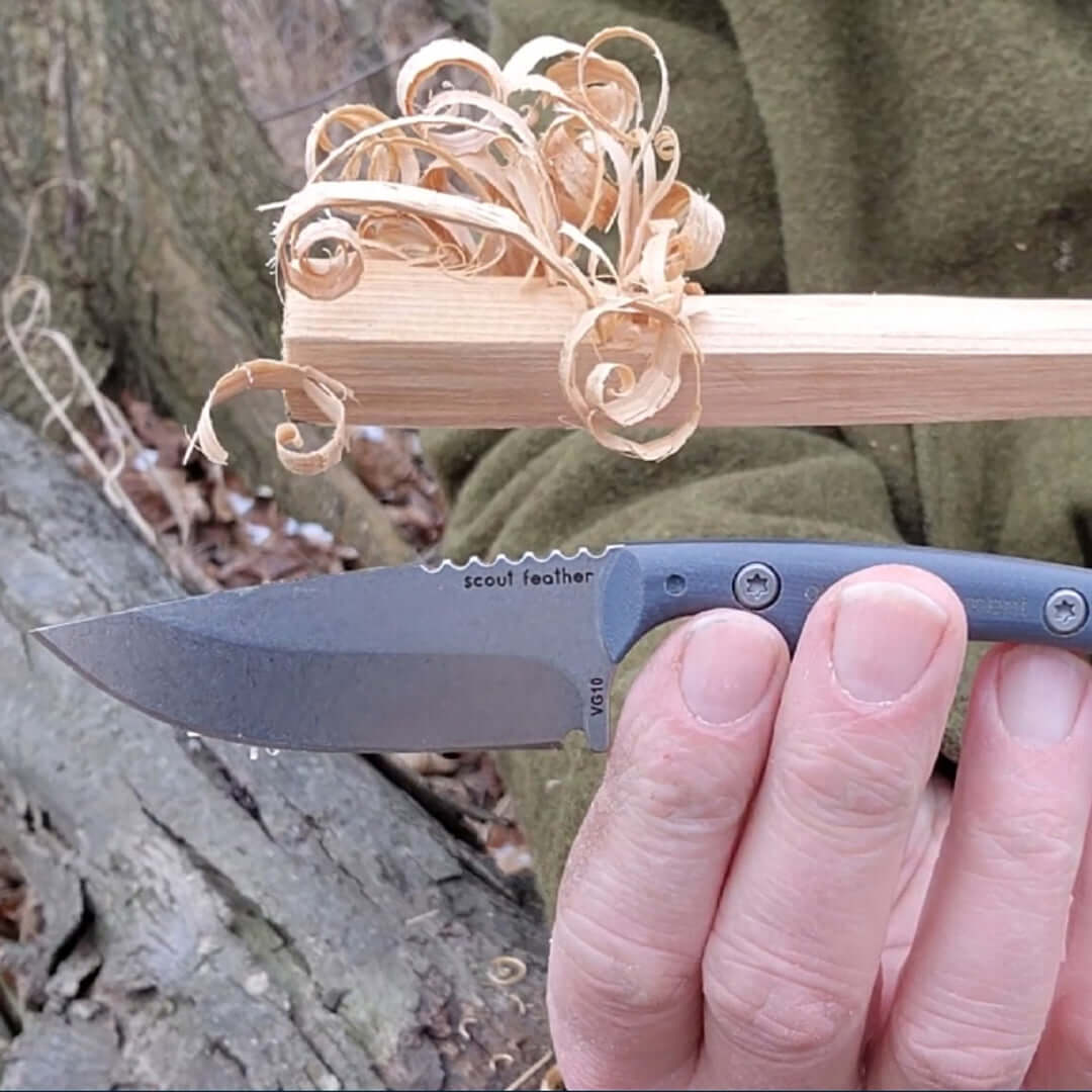 Outdoor Element Scout Feather Adventure Survival Knife