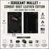 Recycled Firefighter Sergeant Wallet - Combat Boot Leather Edition — product view 2