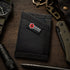 Recycled Firefighter Sergeant Wallet - Combat Boot Leather Edition — product view 4