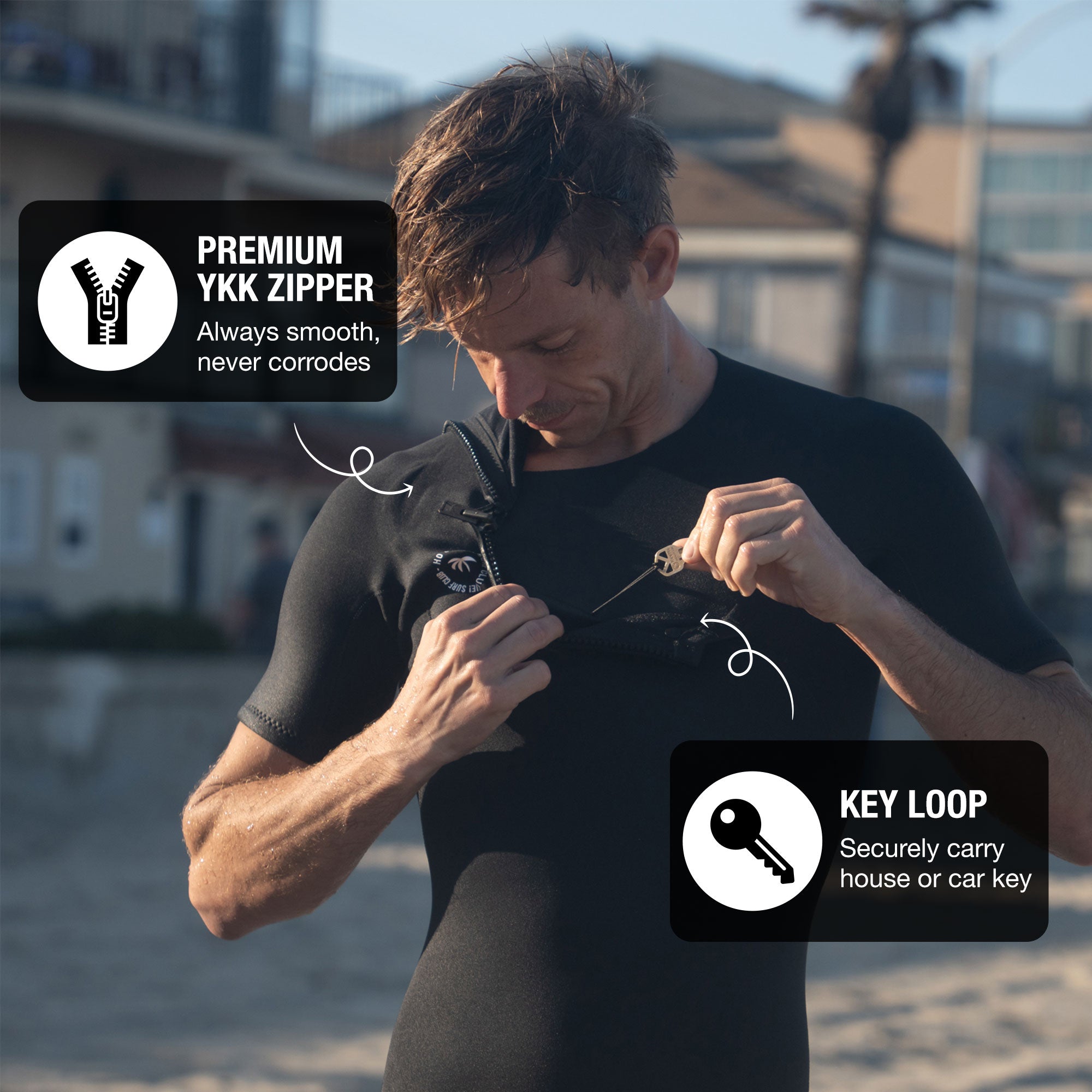 Men's Short Sleeve Long Leg Wetsuit by Ho Stevie!