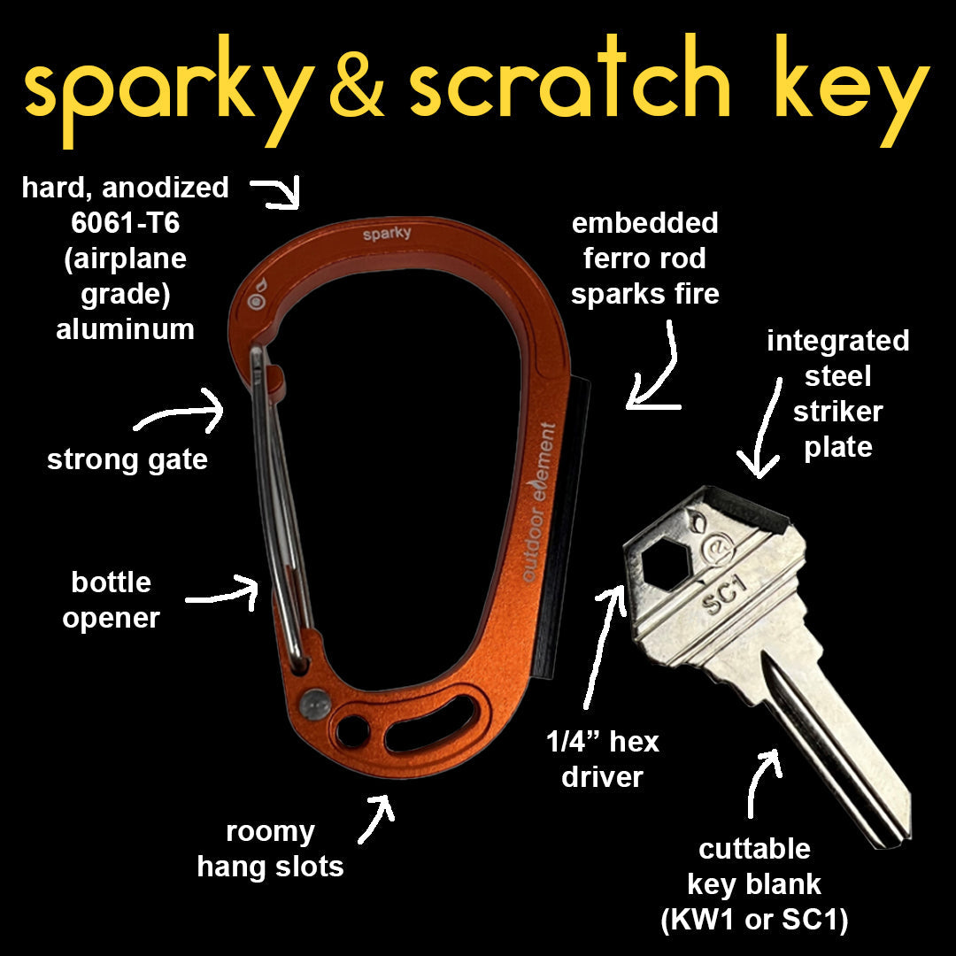 Outdoor Element Sparky & Scratch Key