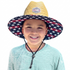 COR Surf Kids Straw Hat for Boys and Girls - Patriotic