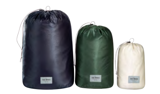 Tatonka SQZY Stuff Bag Set 2L / 5L / 10L, manufacturer 2027 catalog illustration; Assorted