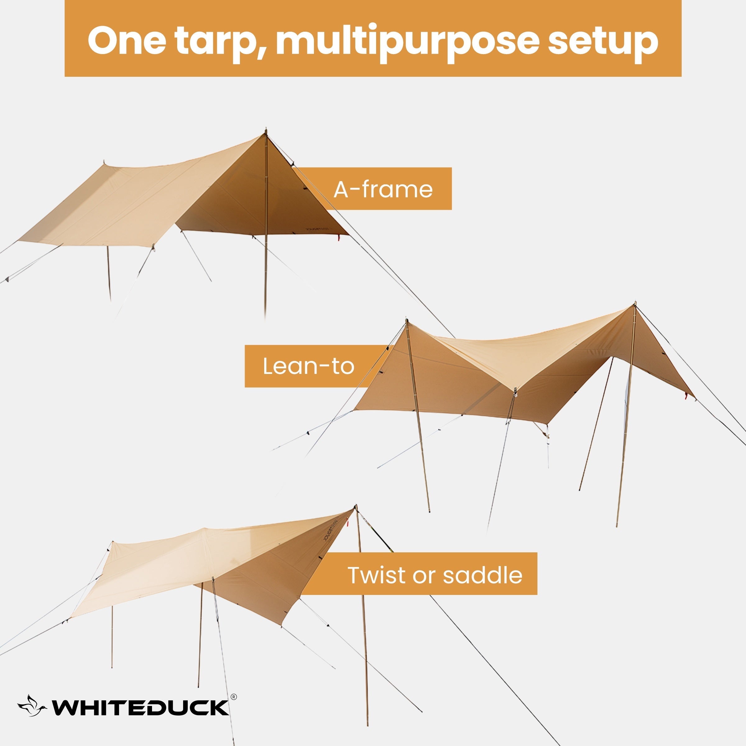 White Duck Sunshade Tarp 330
