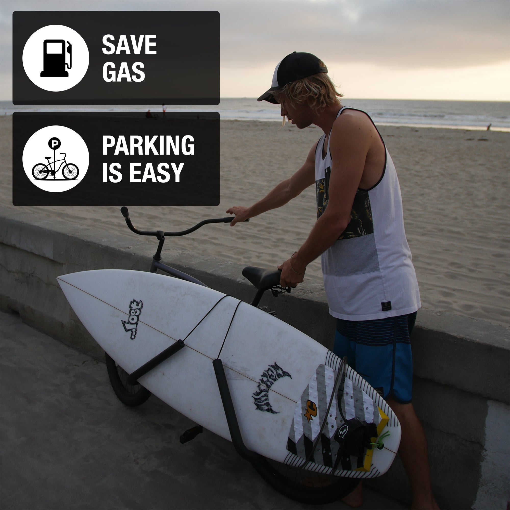 Surfboard Bike Rack by Ho Stevie!
