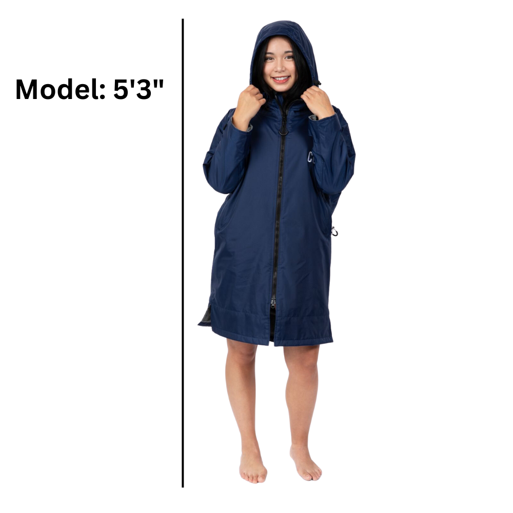 COR Surf Waterproof Swim Parka (Navy Blue) — view 6