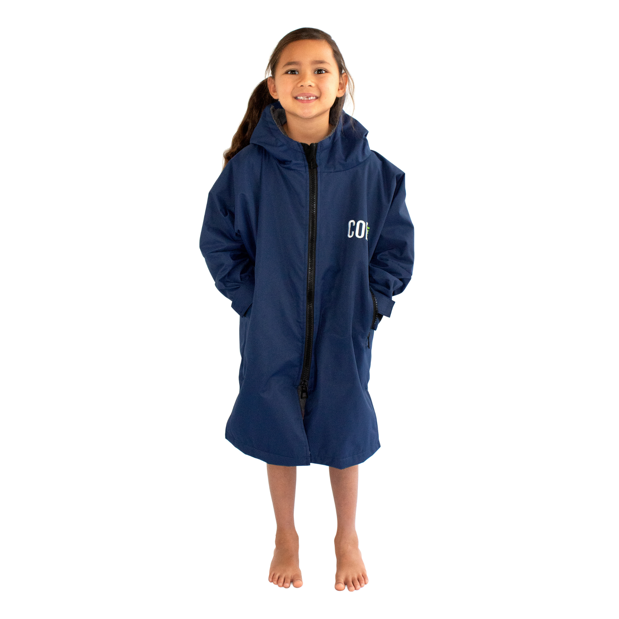 COR Surf Waterproof Swim Parka (Navy Blue) — view 8