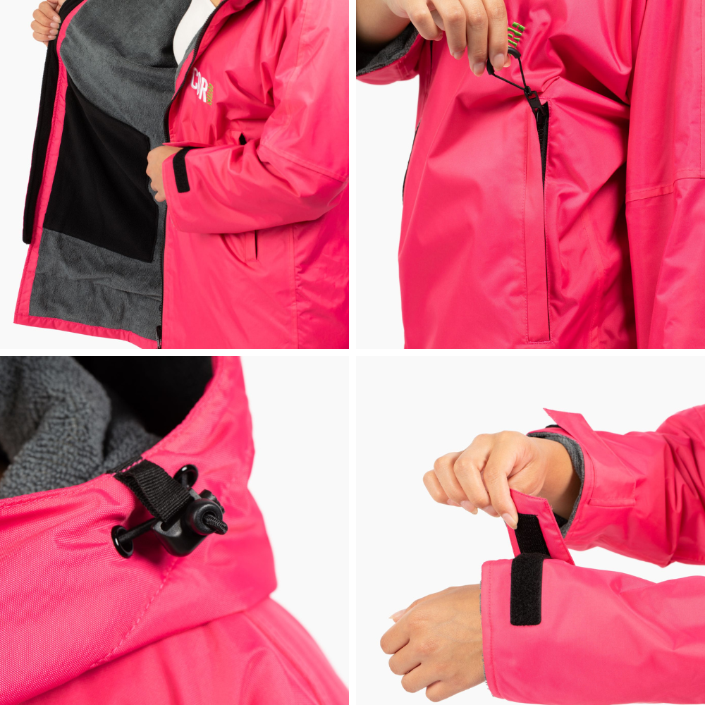 COR Surf Waterproof Swim Parka (Pink) — view 5