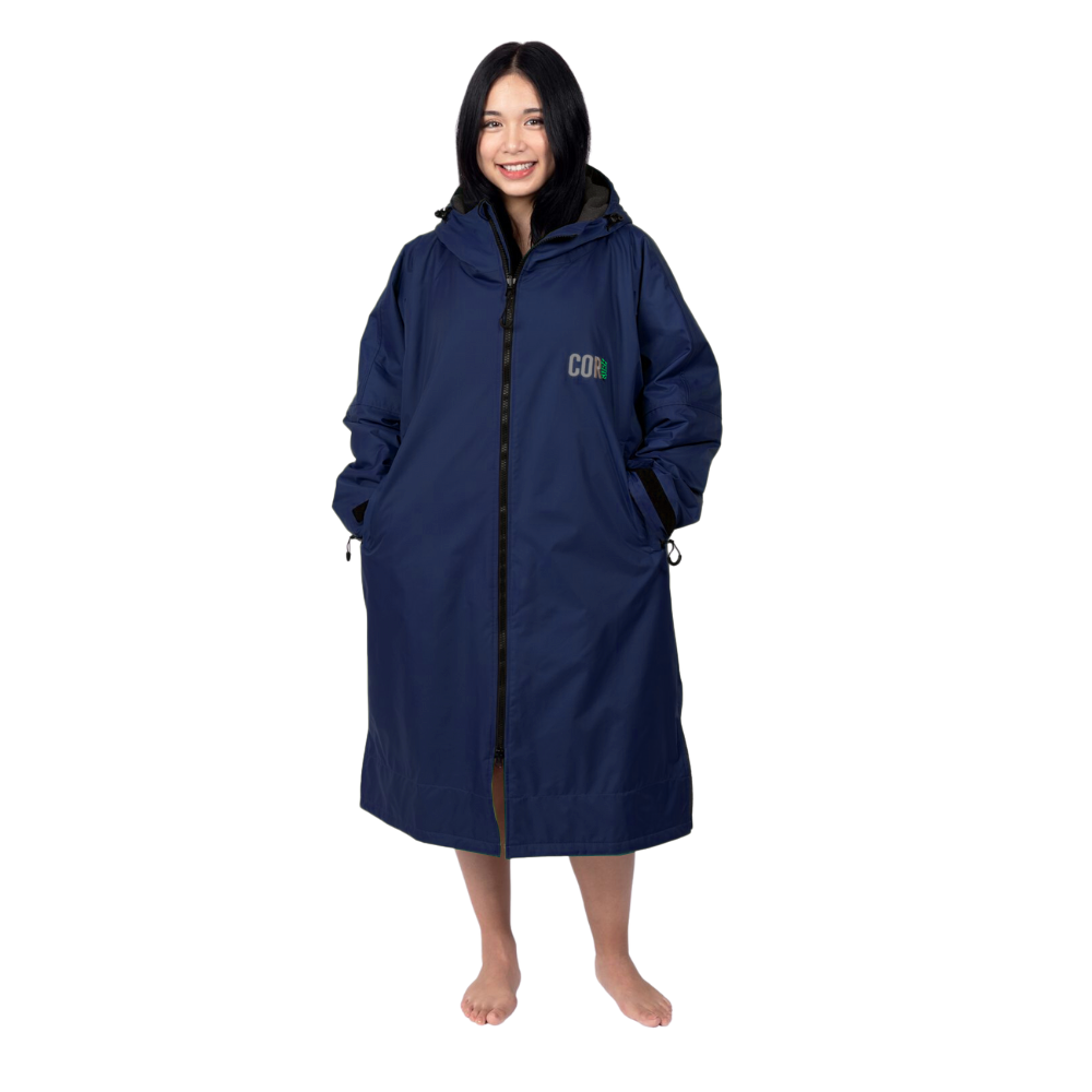 COR Surf Waterproof Swim Parka (Navy Blue) — view 9