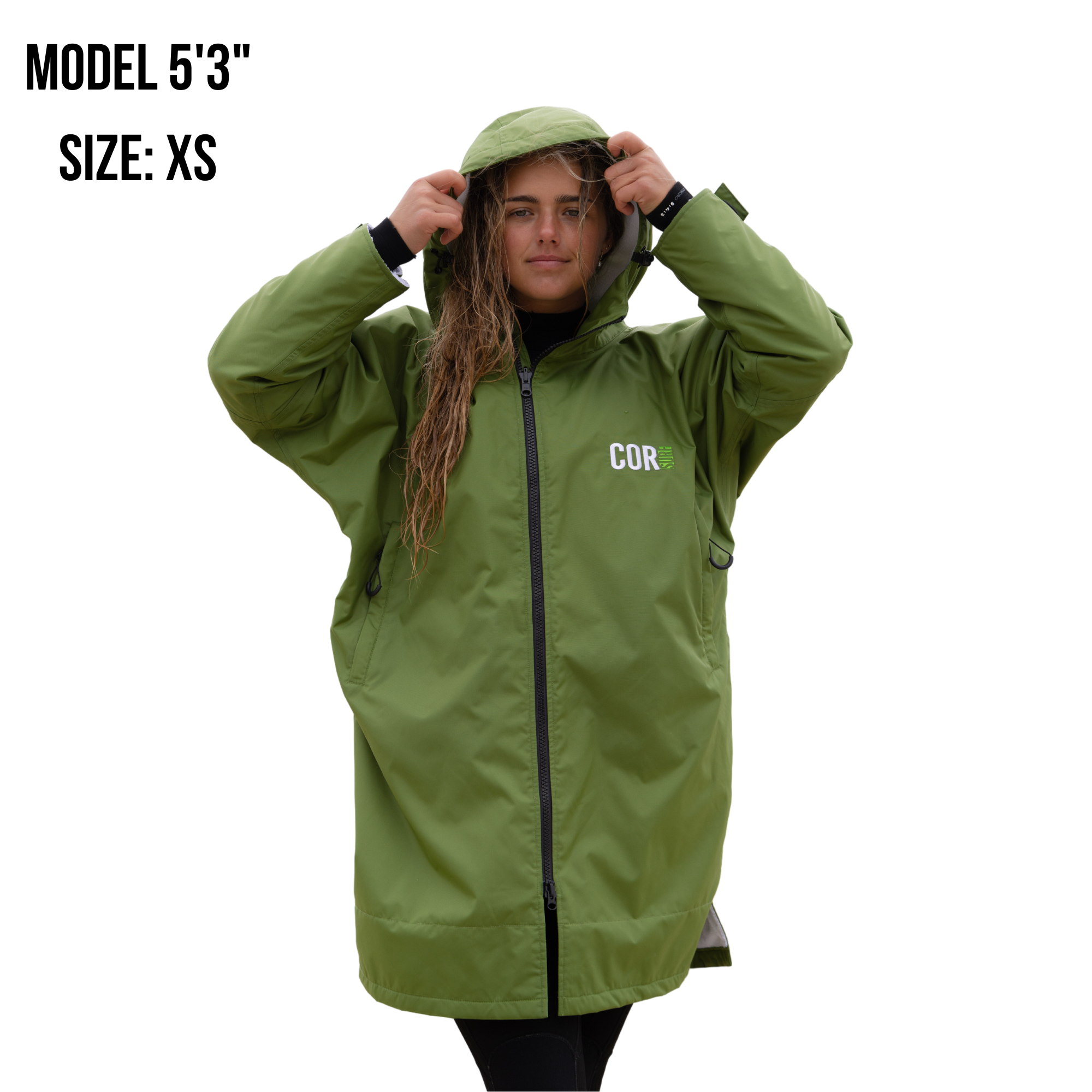 COR Surf Waterproof Swim Parka (COR Green) — view 11