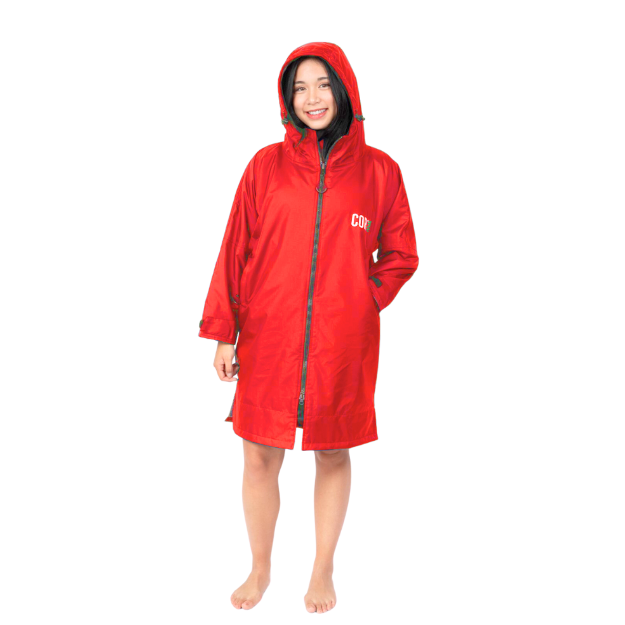 COR Surf Waterproof Swim Parka (Red)