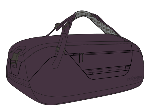 Tatonka Tough Duffle 65 in Midnight Plum, manufacturer 2027 catalog illustration