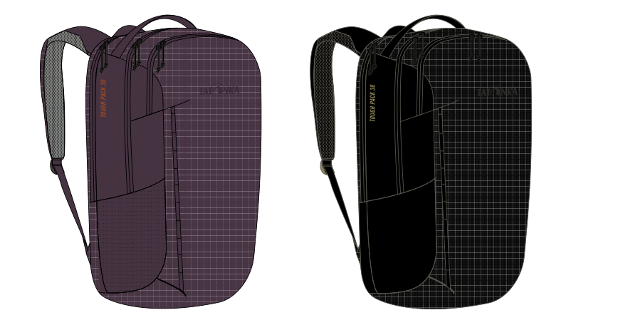 Tatonka Tough Pack 30 catalog illustration in Midnight Plum and Black