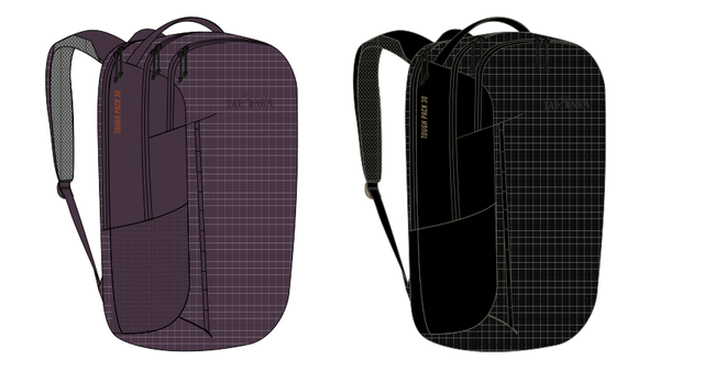 Tatonka Tough Pack 30 catalog illustration in Midnight Plum and Black