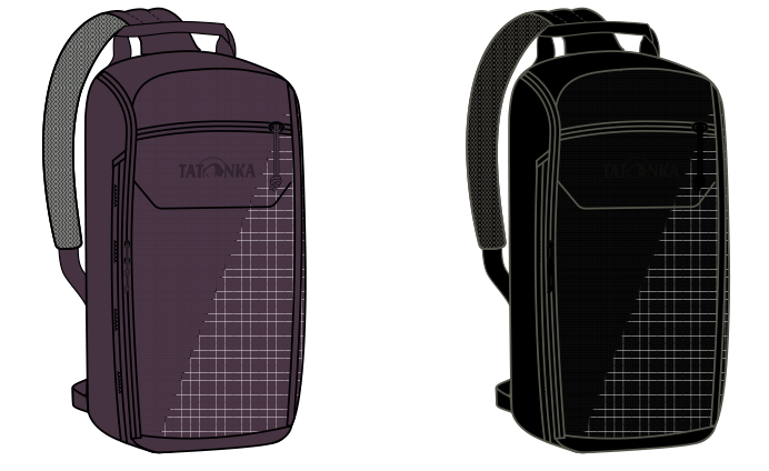 Tatonka Tough Sling 8 catalog illustration in Midnight Plum and Black