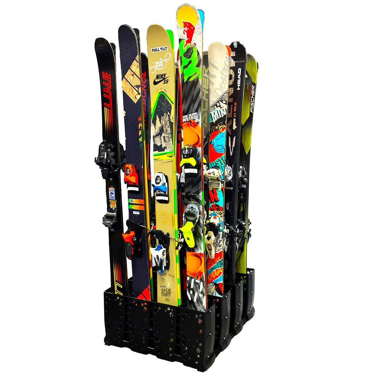 Telluride Ski Storage Rack for Rental Shops | Holds up to 16 Pairs of Skis - product view 1