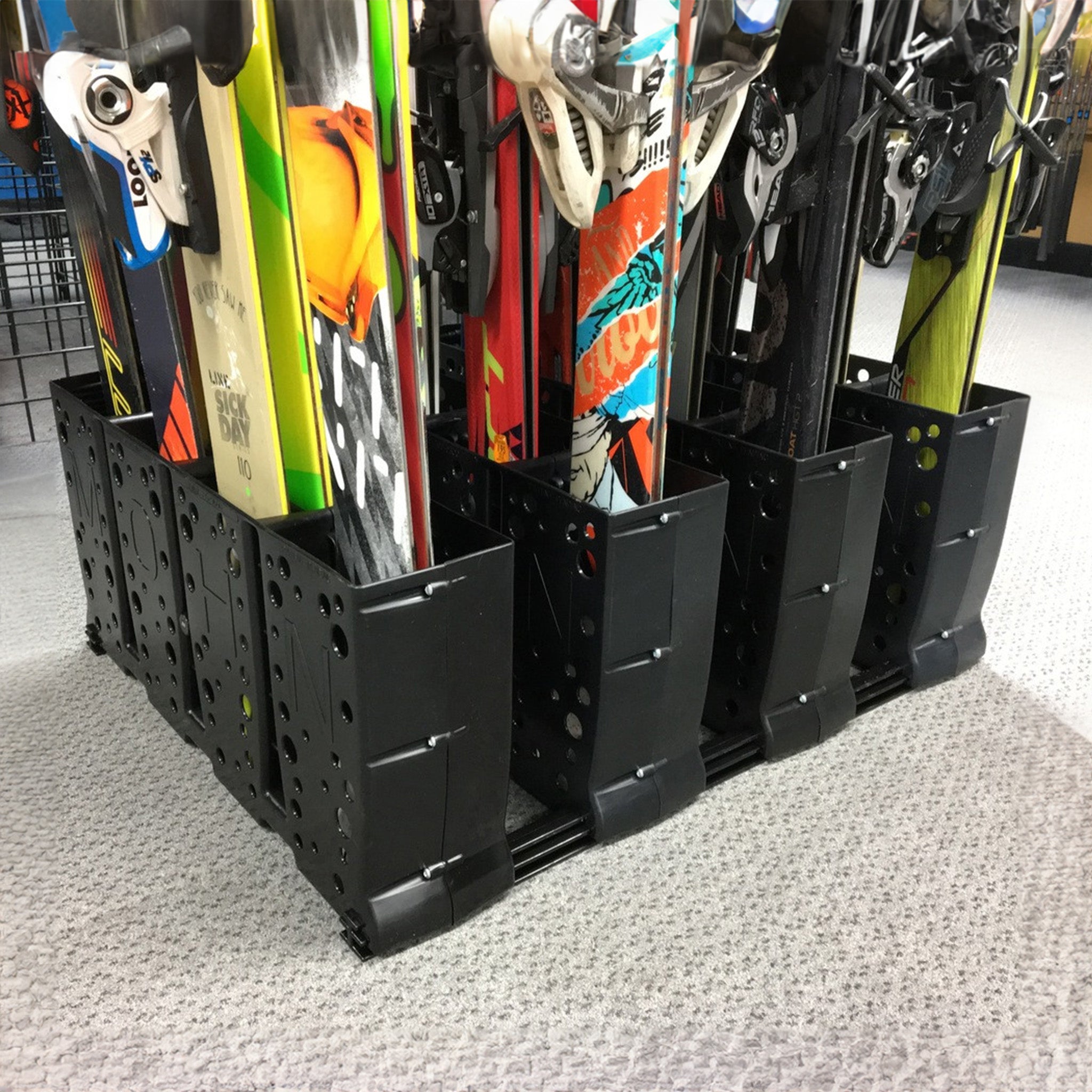 Telluride Ski Storage Rack for Rental Shops | Holds up to 16 Pairs of Skis - product view 5