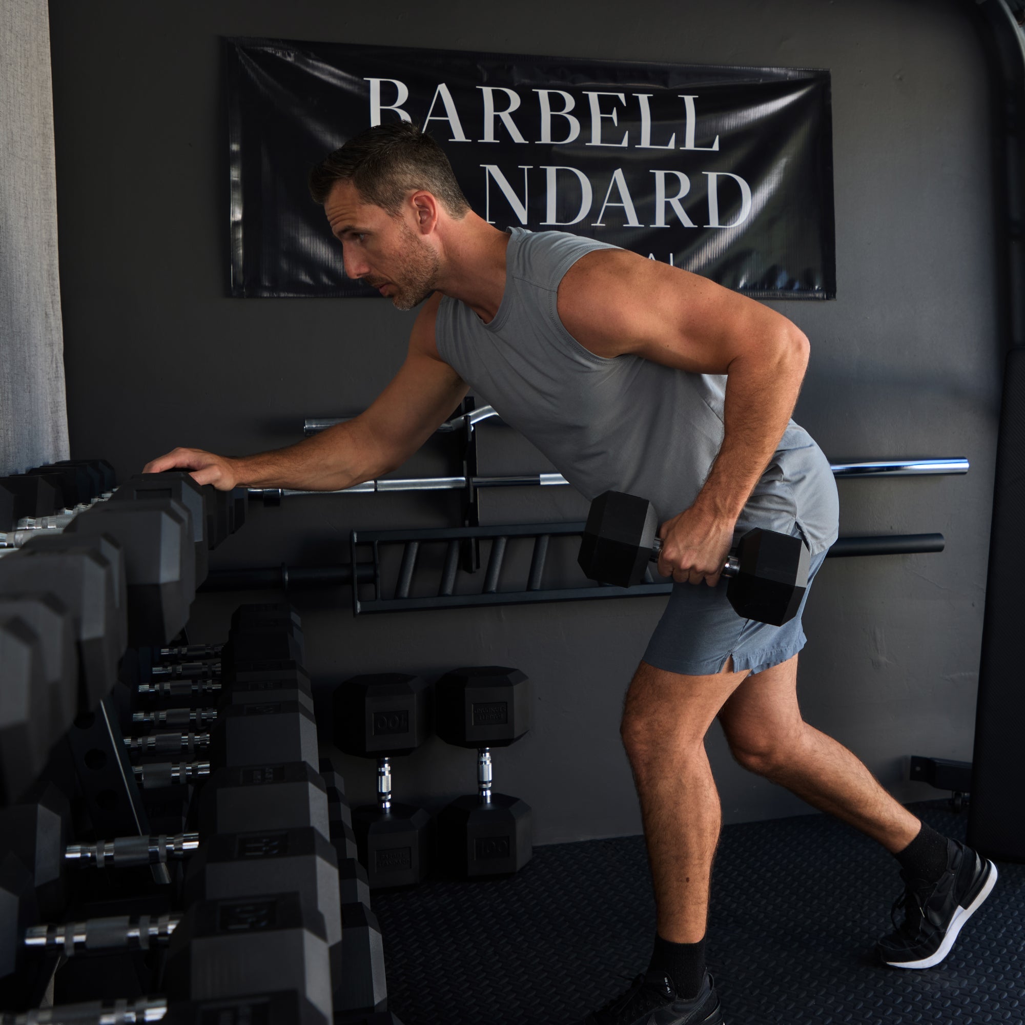 Barbell Standard Rubber Hex Dumbbell Sets - view 3