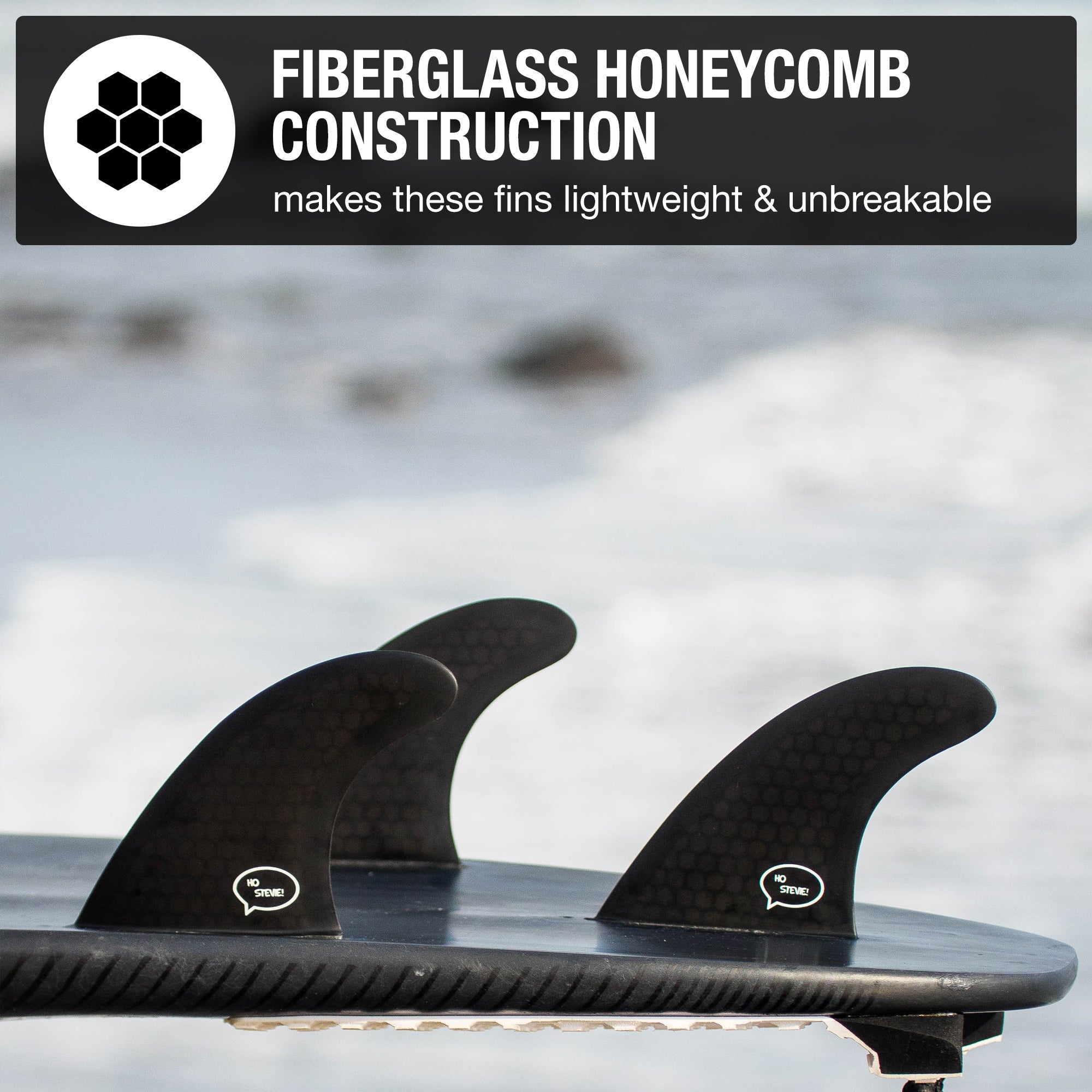 Fiberglass Honeycomb Surf Fins by Ho Stevie!