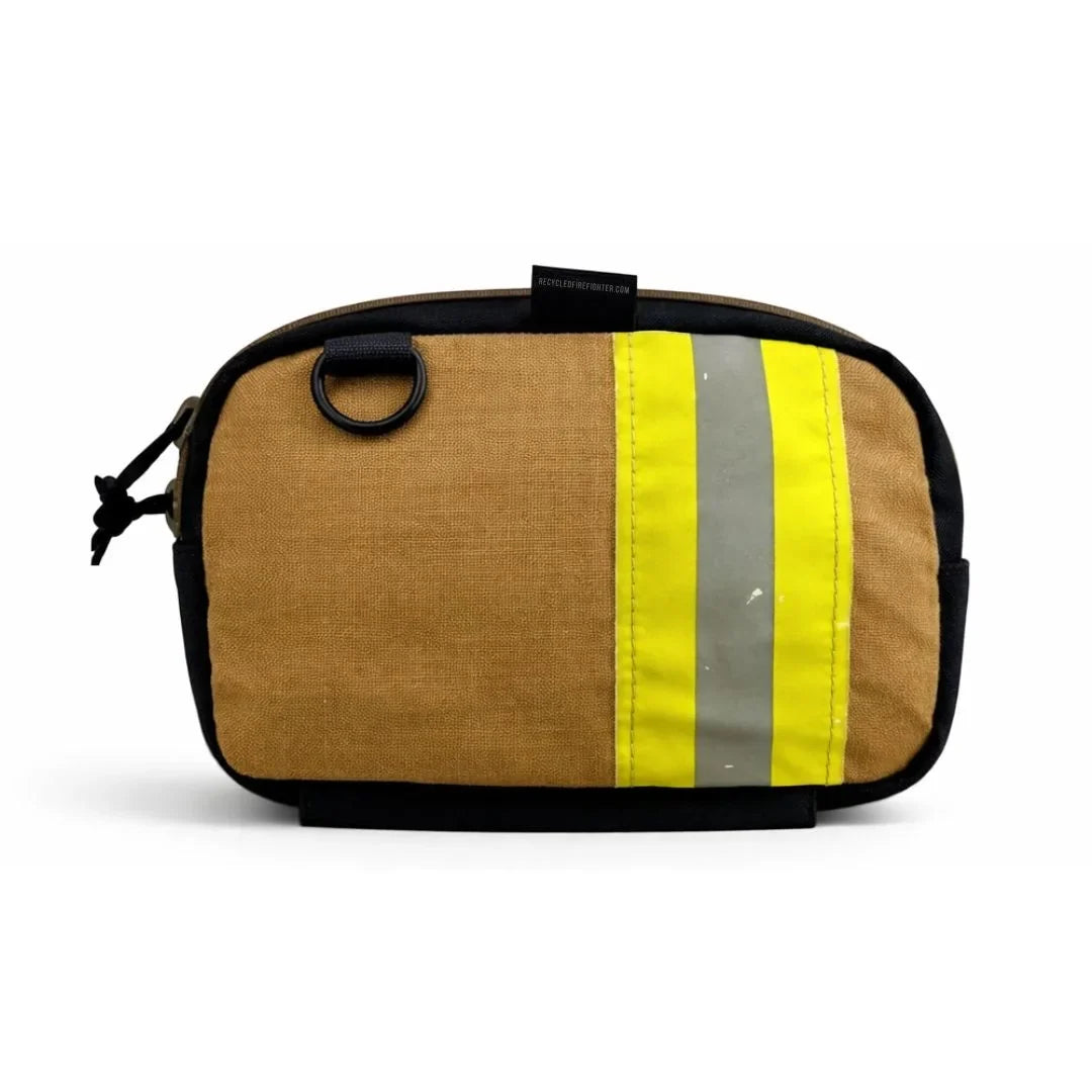 Recycled Firefighter TrailHound Fanny Pack - Bunker Gear Edition — product view 5