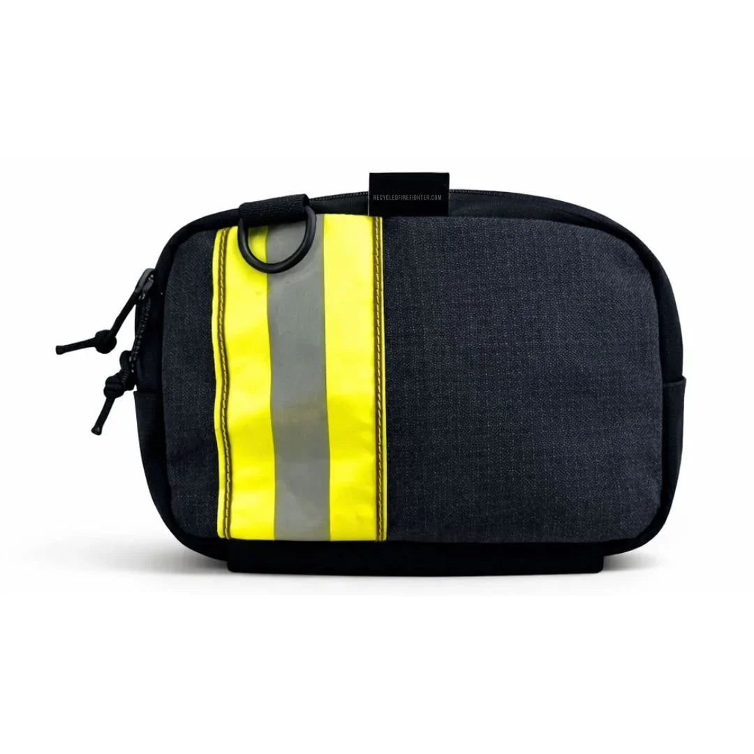 Recycled Firefighter TrailHound Fanny Pack - Bunker Gear Edition — product view 4