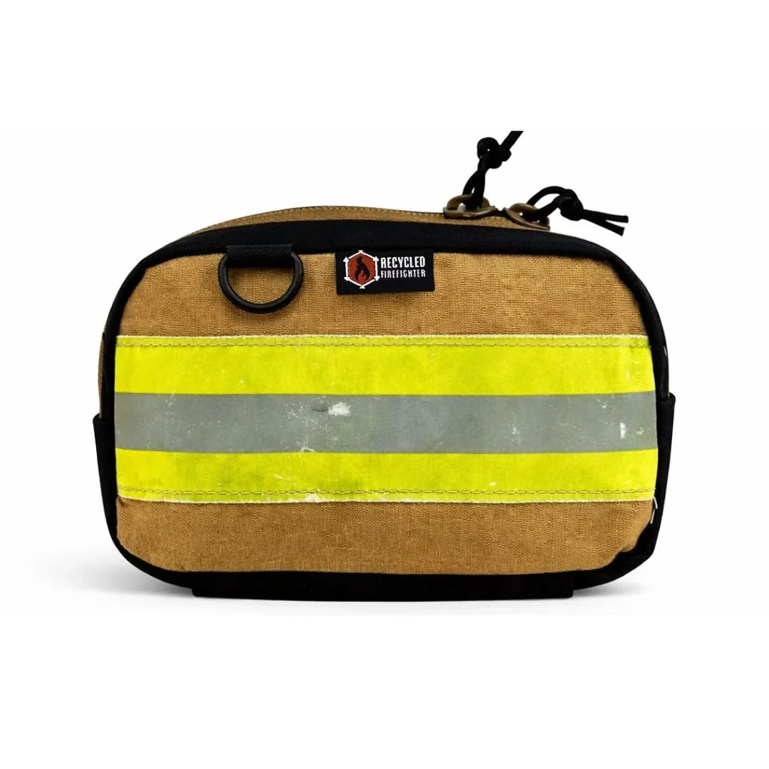 Recycled Firefighter TrailHound Fanny Pack - Bunker Gear Edition — product view 2