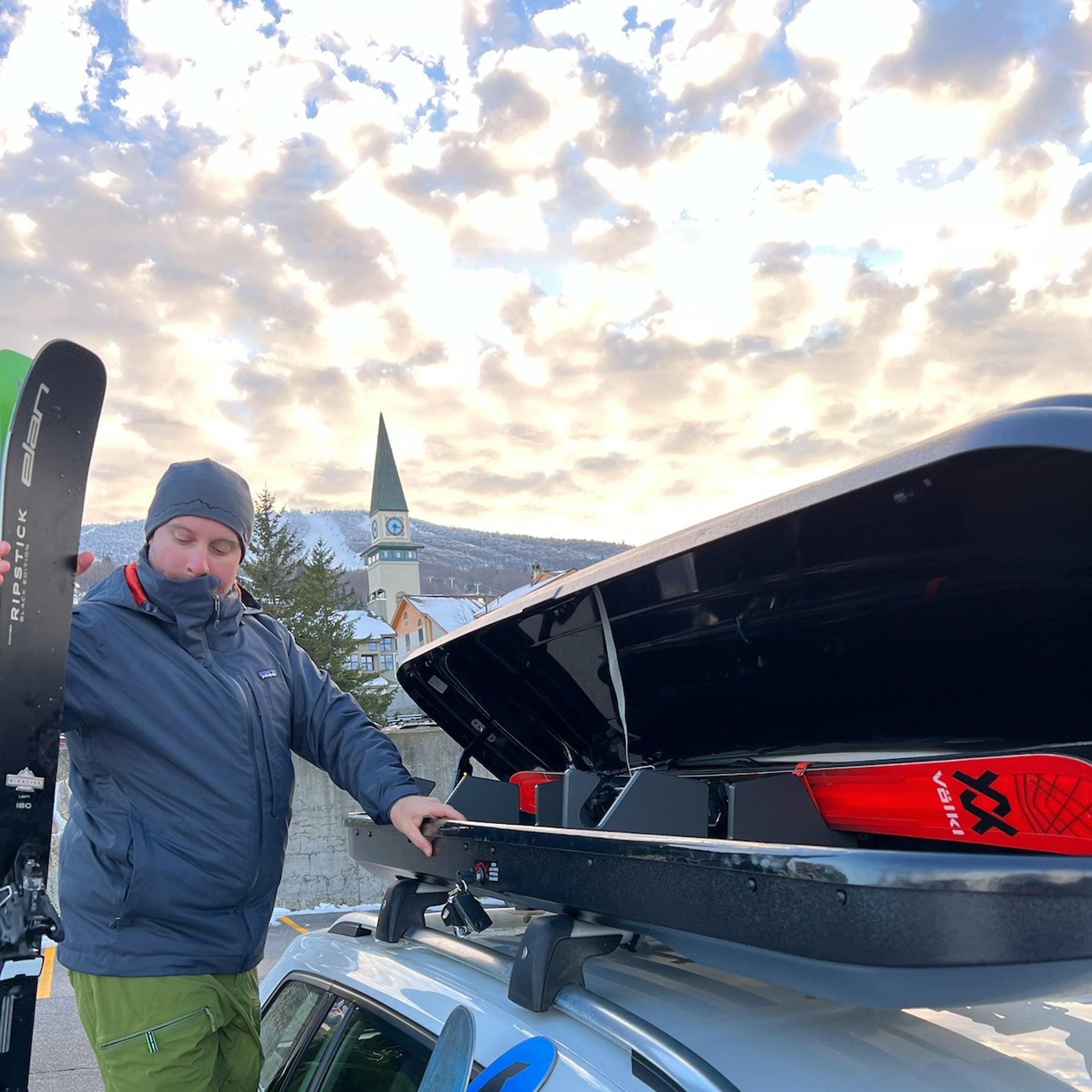 TRAPSKI LowPro 2 S Ski and Snowboard Rack Insert for Rooftop Cargo Box