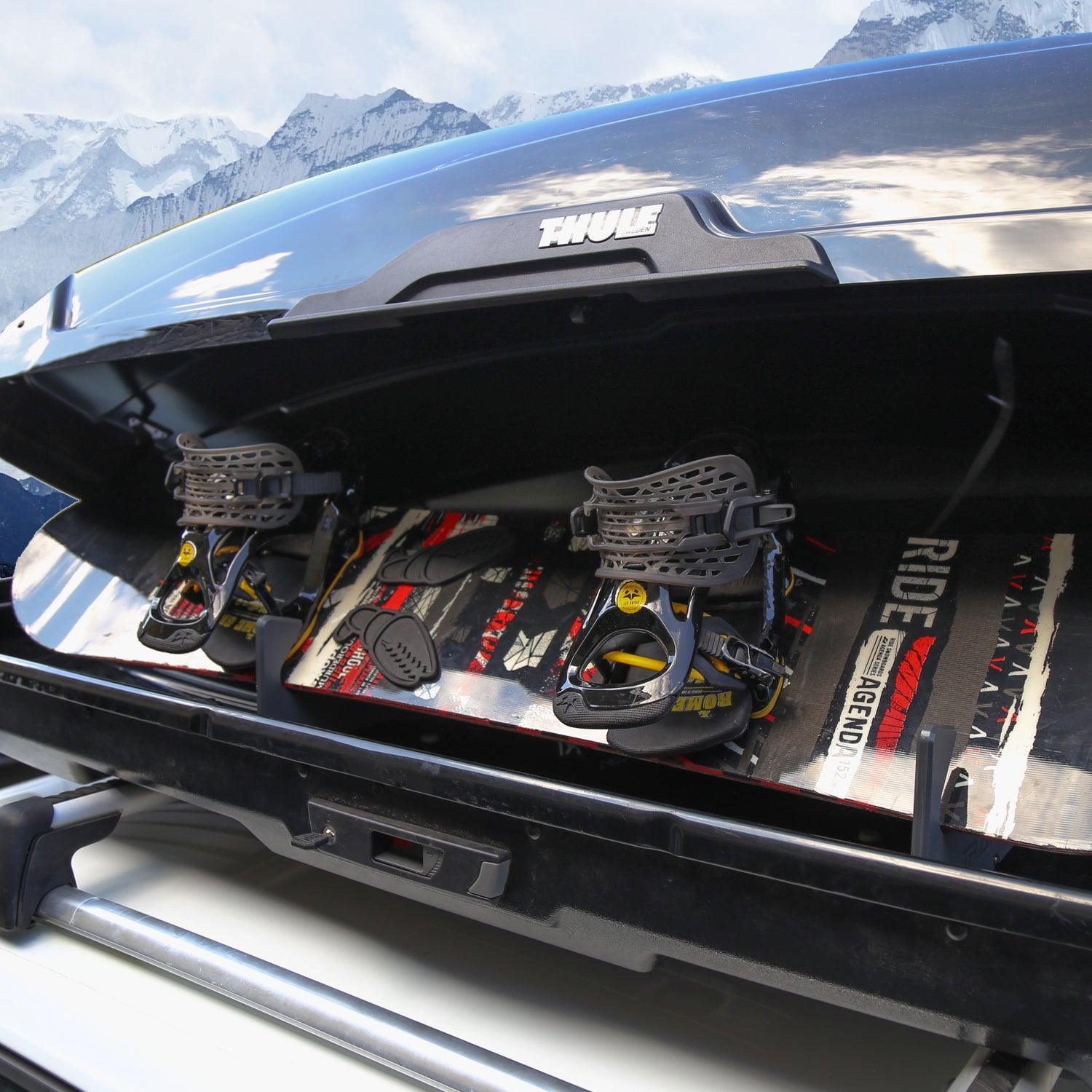 TRAPSKI LowPro 4 L Ski and Snowboard Rack Insert for Rooftop Cargo Box