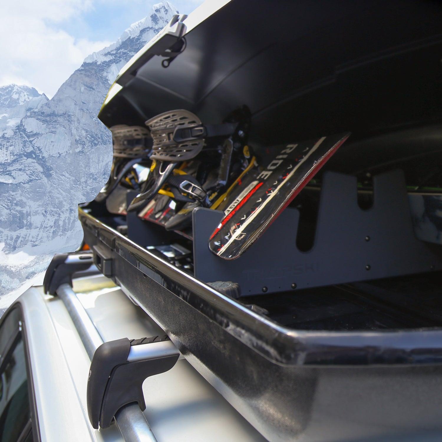 TRAPSKI LowPro 5 XL Ski and Snowboard Rack Insert for Rooftop Cargo Box