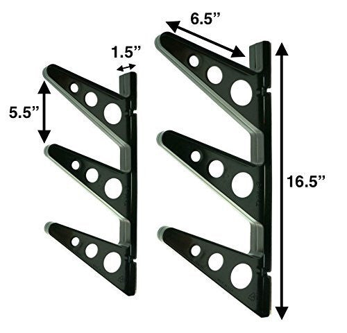 Trifecta Lacrosse Stick Storage Rack | 3 Levels - product view 4