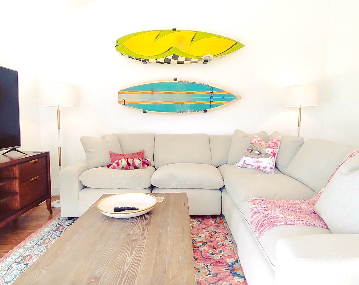Minimalist Surfboard Display Rack | Holds 30 lbs - product view 1