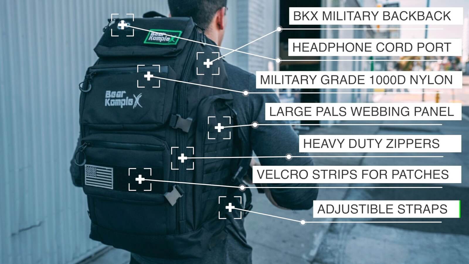 BKX Military Backpack by Bear KompleX