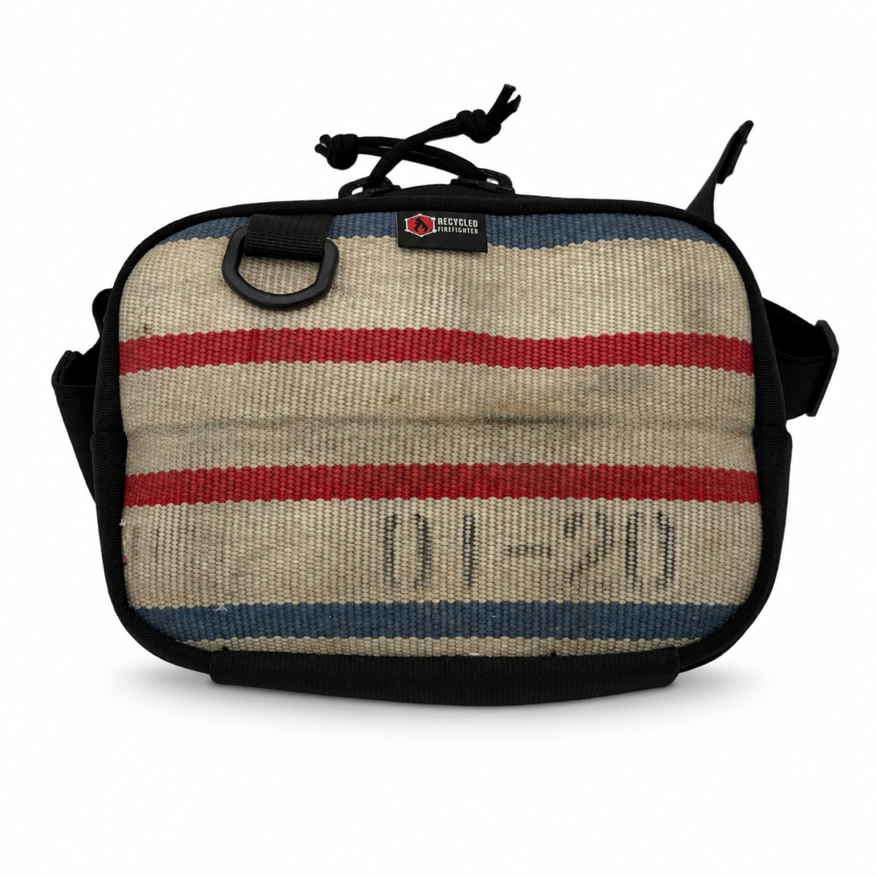 Recycled Firefighter TrailHound Fanny Pack - Firehose Edition — product view 1
