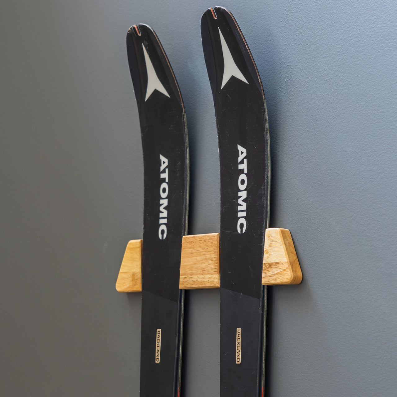Vail Ski Display | Minimalist Wood Rack | Medium - product view 1