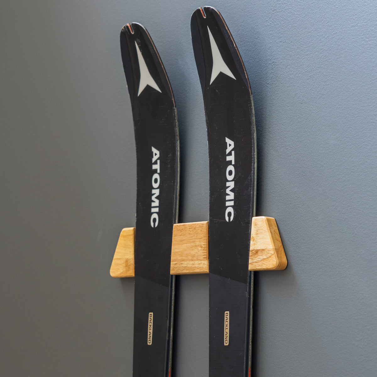 Vail Ski Display | Minimalist Wood Rack | Medium - product view 1