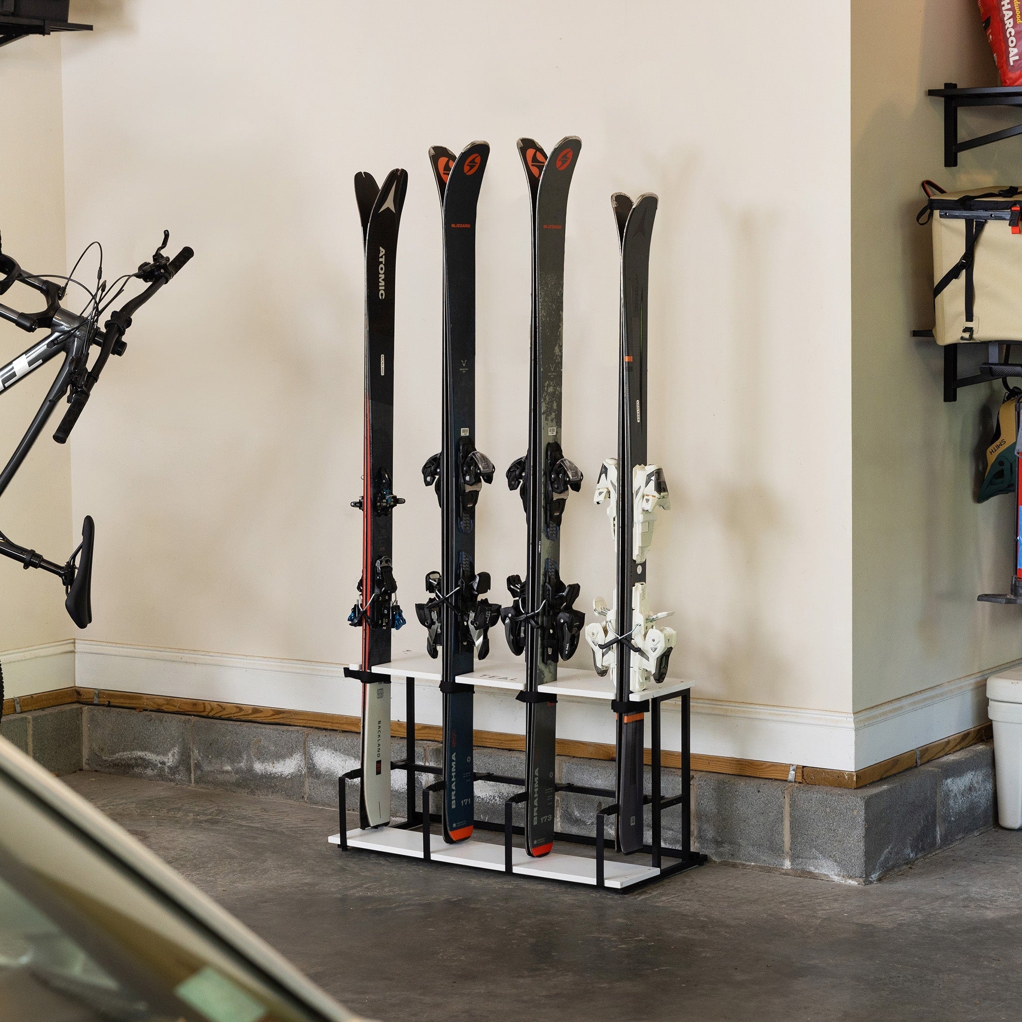 StoreYourBoard Wasatch 4-Pair Ski & Pole Organizer — product view 2