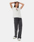 Tentree Women's Monarch Botanical T-Shirt - Cloud White Heather Dawn Pink