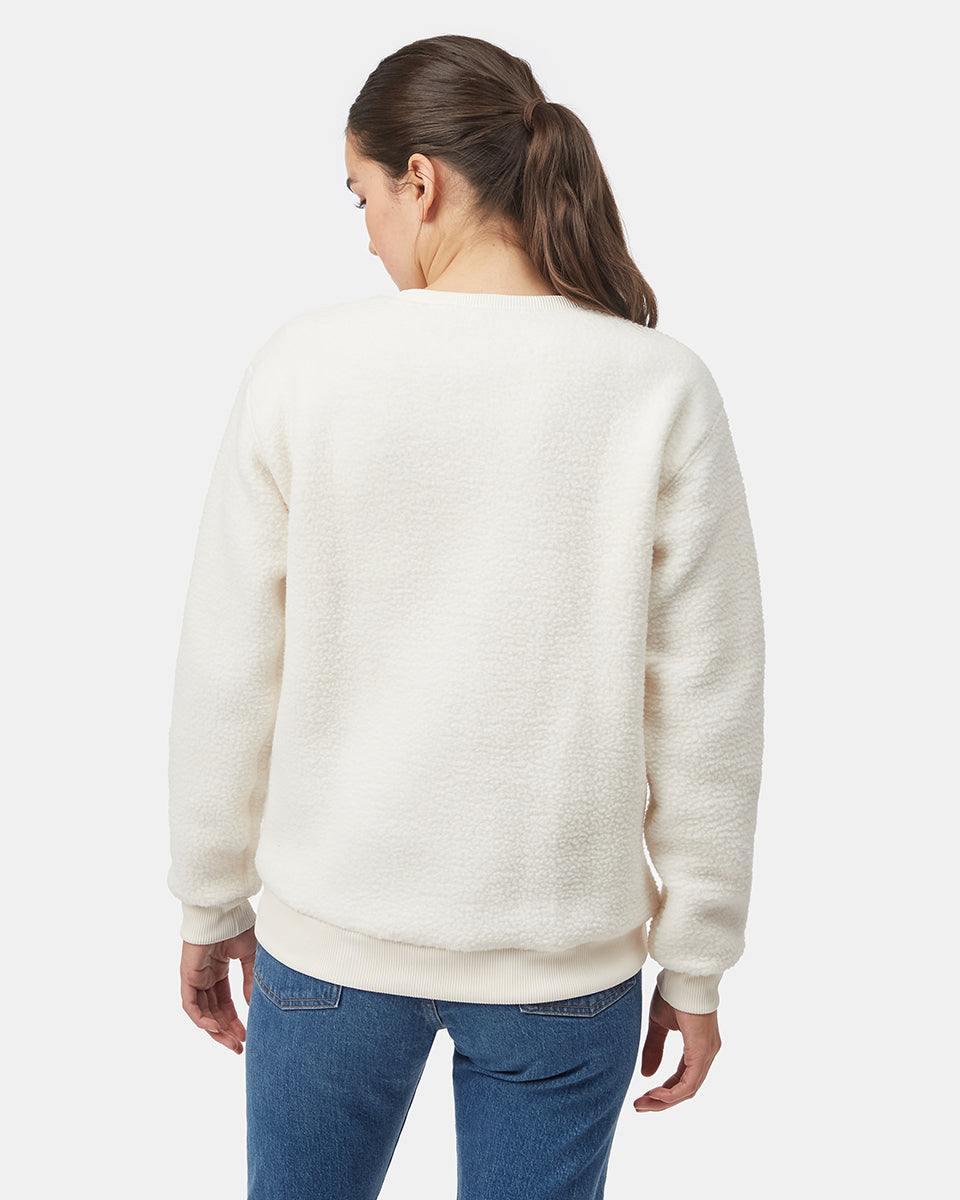 Tentree Women's Ecoloft Crew - Cloud White