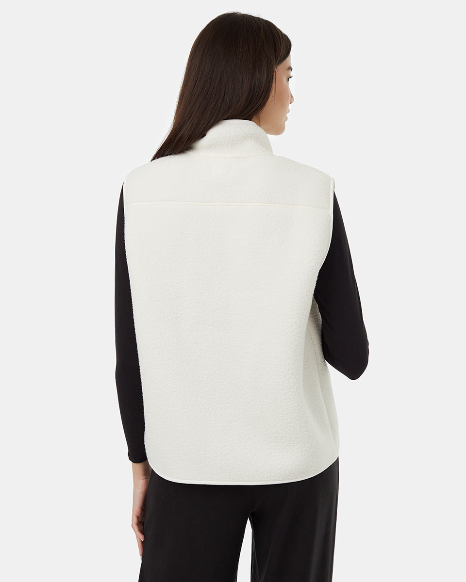 Tentree Women's Ecoloft Vest - Cloud White