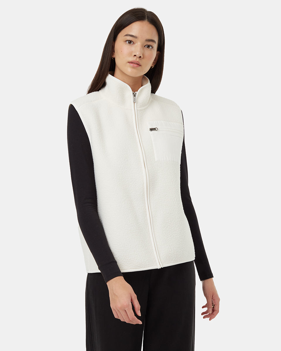 Tentree Women's Ecoloft Vest - Cloud White