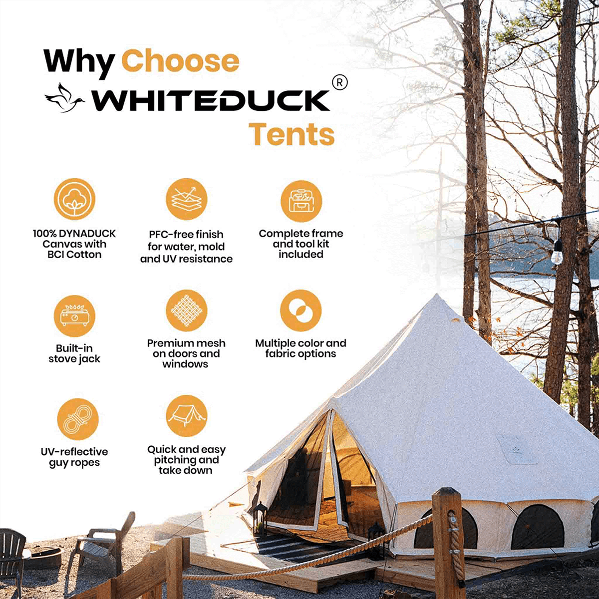 White Duck 20' Avalon Bell Tent
