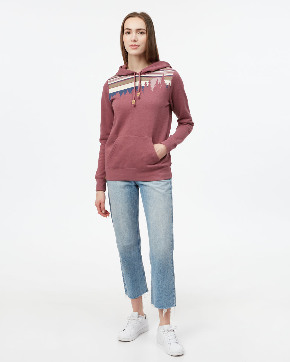 Tentree Retro Juniper Hoodie - Crushed Berry Heather