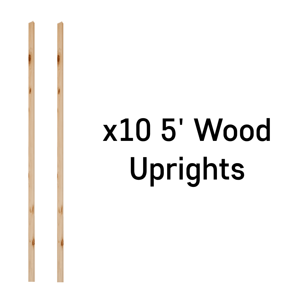 Infinity Targets Wood 5 Foot Uprights x10