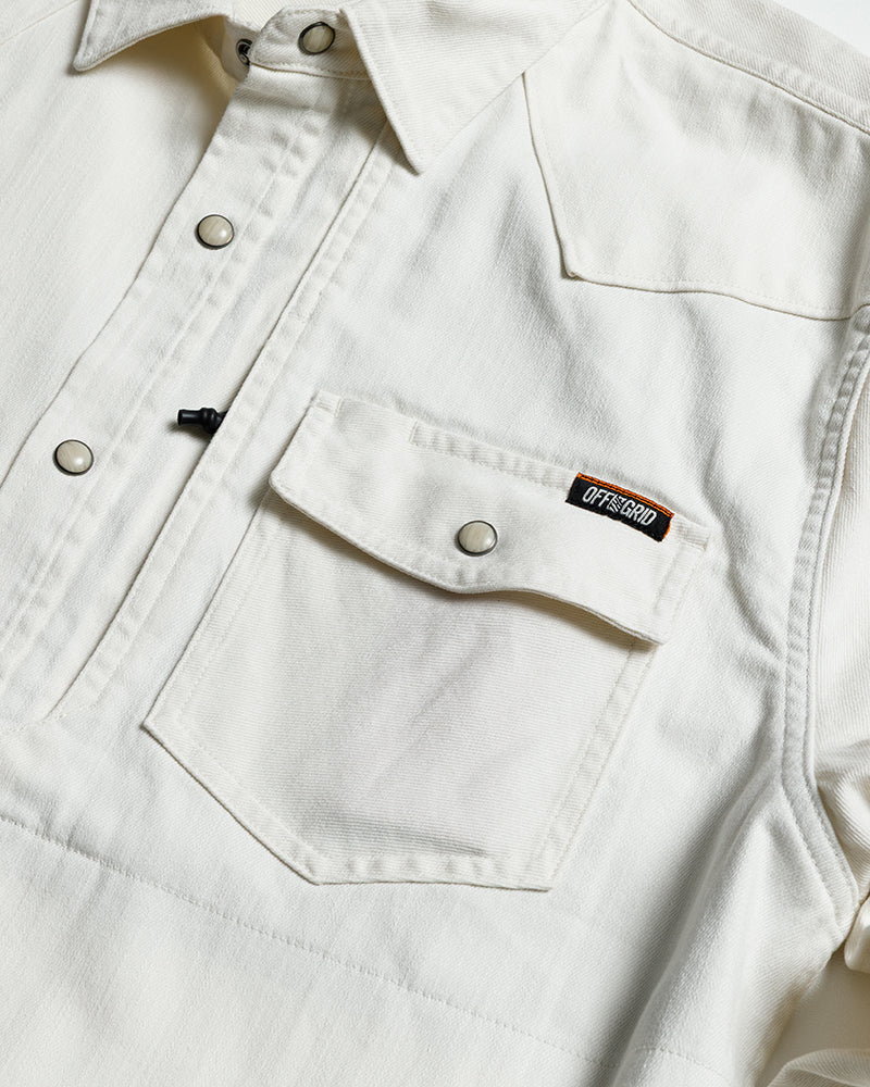 Off The Grid Surplus Earl Denim Shirt - Natural